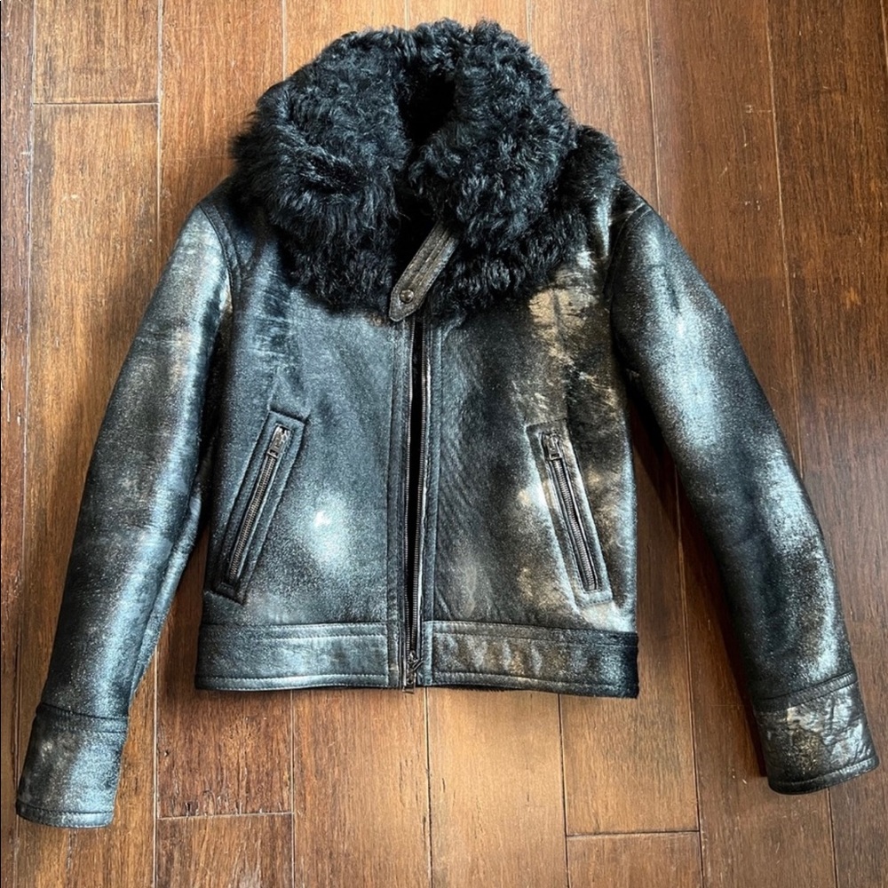 Tom Ford shearling jacket size 36